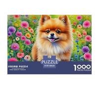 Pomeranian 1000 Piece Jigsaw Puzzle for Adults - Colourful, Challenging & Brainteasing Adult Jigsaws38x26cm/1000pcs