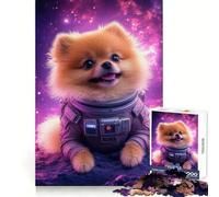 Pomeranian Astronaut 1000 Piece Jigsaw Puzzle for Adults Smart Reason Toy Home Enjoy Sharp Edge Santa Wish Item (38x52cm)
