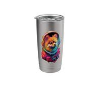 Pomeranian Astronaut Stainless Steel Insulated Tumbler