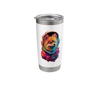 Pomeranian Astronaut Stainless Steel Insulated Tumbler