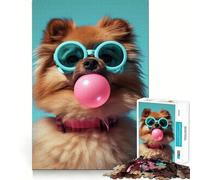 Pomeranian Bubblegum 1000 Piece Jigsaw Puzzle for Teenagers Logic Toy Group Play Precision Cut Thoughtful Gift (38x52cm)