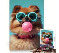 Pomeranian Bubblegum 1000 Piece Jigsaw Puzzle for Teenagers Logic Toy Group Play Precision Cut Thoughtful Gift (38x52cm)