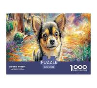 Pomeranian Dog 1000 Pc Puzzle for Wall Decor - Chihuahua (vibrant) Inch Suitable for Decompression And Wall Decor for Adults52x38cm/1000pcs