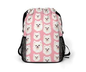 Pomeranian Dog Cute Gym Bag with Shoe Compartment 30L Backpack