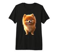 Pomeranian Dog Design Puppy Pom Cute German Dwarf Spitz Premium T-Shirt