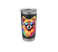 Pomeranian Dog Design Puppy Pom Cute German Dwarf Spitz Stainless Steel Insulated Tumbler