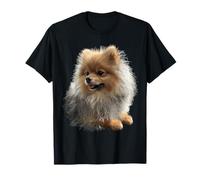 Pomeranian Dog Design Puppy Pom Cute German Dwarf Spitz T-Shirt
