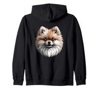Pomeranian Dog Design Puppy Pom Cute German Dwarf Spitz Zip Hoodie