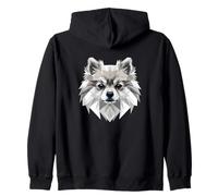 Pomeranian Dog Design Puppy Pom Cute German Dwarf Spitz Zip Hoodie