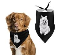 Pomeranian Dog Dog Bandana Pet Scarf for Small Medium Large Dogs Triangle Bibs Photo Prop Gift
