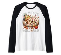 Pomeranian Dog for Fall Women Like Pom Mom Cute Autumn Sleep Raglan Baseball Tee