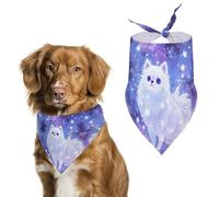 Pomeranian Dog in Galaxy Spaces Dog Bandana Pet Scarf for Small Medium Large Dogs Triangle Bibs Photo Prop Gift