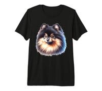 Pomeranian Dog Portrait Premium T-Shirt