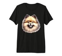 Pomeranian Dog Portrait Puppy Premium T-Shirt