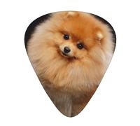 Pomeranian Dog Puppy Cute,12 Pcs Guitar Pick,3 Different Thickness Plectrums for Acoustic Guitar Bass Ukulele (0.46mm 0.96mm 0.71mm)