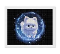 Pomeranian Dog Puppy Runs Towards Me 5D Diamond Art Painting Kits for Adults Paintings Gem Arts Drill Picture Home Decor