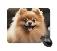 Pomeranian Dog Square Mouse Pad Portable Computer Mousepad with Non-Slip Rubber Base 20 * 25cm Ultra-Thin Gaming Mouse Mat for Computer Laptop Office Desk Accessories