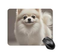 Pomeranian Dog Square Mouse Pad Portable Computer Mousepad with Non-Slip Rubber Base 20 * 25cm Ultra-Thin Gaming Mouse Mat for Computer Laptop Office Desk Accessories