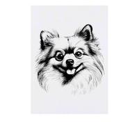 'Pomeranian Dog' Temporary Tattoo - Water Resistant, Skin-Safe, Non-Toxic Transfer (TO00080581)