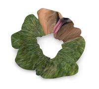 Pomeranian Dog Women's Hair Ties Elastic Scrunchies Silk Like Scrunchy Accessories for Sleep