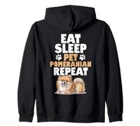 Pomeranian Dog Zip Hoodie