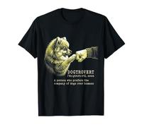 Pomeranian Dogtrovert Fist Bump T-Shirt