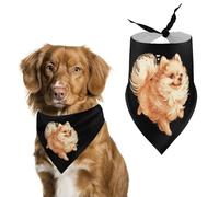 Pomeranian Erman Spitz Dog Dog Bandana Adjustable Pet Scarf Bib Cute Triangle Handkerchief for Dogs Cats Gifts