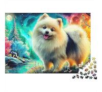 Pomeranian Fantasy 1000 Piece Jigsaw Puzzle Highly Playable Puzzle Classic Jigsaw Puzzles for Kids & Adults 52x38cm/1000pcs