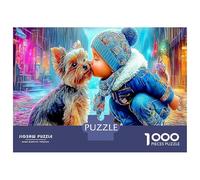 Pomeranian Garden 1000Piecess JigsawPuzzlesYorkie Child ForAdults Challenging Brainteasing Age12+byth EducationalGame Brainteasing Adults Jigsaw Puzzle 38x26cm/1000pcs