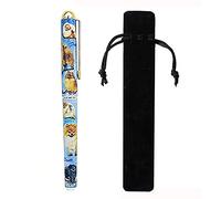 Pomeranian Gift. Beautiful Rollerball Pen with Black Velvet Pouch.