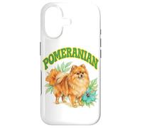 Pomeranian Groovy Floral Watercolor Pomeranian Dog Lover Case for iPhone 17
