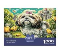 Pomeranian in Magical Forest Jigsaw Puzzle 1000 Piece, Impossible Puzzle, Family Activity Puzzles, Challenging Toy for Adults And Kids 70x50cm/1000pcs
