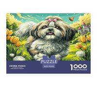 Pomeranian in Magical Forest Puzzles 1000 Piece for Adults Puzzle Impossible, Puzzle Family Activity Puzzles Game 70x50cm/1000pcs