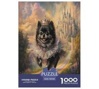Pomeranian Jigsaw Puzzles Puzzle for Adults Kids. 1000 Pieces Whimsical Challenge Toy Educational Game Home Decoration for Educational Games Gifts 70x50cm/1000pcs