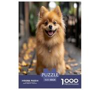 Pomeranian Jigsaw Puzzles Puzzles for Adults Kids. 1000 Piece Impossible Challenge Toy Educational Games Home Decoration for Educational Games Gifts 38x26cm/1000pcs