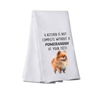 Pomeranian Kitchen Towel A Kitchen is Not Complete Without A Pomeranian Kitchen Towel Pomeranian Lover Gift (A POMERANIAN-T)