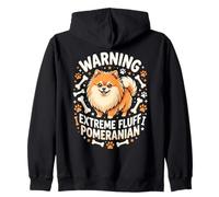 Pomeranian Lover Cute Fluff Pom Dog Owner Breeder Zip Hoodie