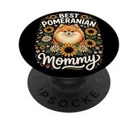 Pomeranian Lover Cute Pom Dog Owner Breeder Mommy Mom Mother PopSockets Adhesive PopGrip