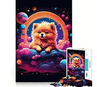 Pomeranian Puppies 1000 Piece Jigsaw Puzzles for Adults Mind Skill Toy Casual Relax Design Assembly Art Collection Piece (38x26cm)