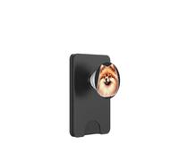 Pomeranian Puppy Dog Portrait PopSockets PopWallet for MagSafe