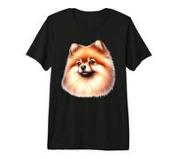 Pomeranian Puppy Dog Portrait Premium T-Shirt