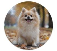 Pomeranian Puzzle 1000 Piece Jigsaw Circular Jigsaws Adults Kids Puzzles Games Home Decoration Adult Educational Games Inspirational Challenge 1000pcs (67.5x67.5cm)