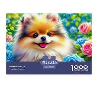 Pomeranian Puzzles 1000 Pieces for Adults with Extra Fun Challenges Colourful Educational Games 100% Recycled Cardboard Jumbo 70x50cm/1000pcs