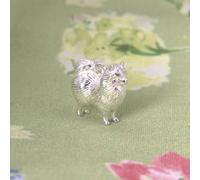 Pomeranian Silver Charm