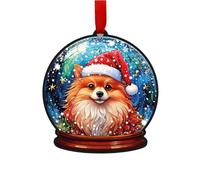 Pomeranian Snow Globe Decoration