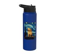 Pomeranian Starry Night Stainless Steel Insulated Water Bottle