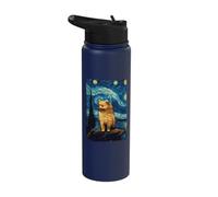 Pomeranian Starry Night Stainless Steel Insulated Water Bottle
