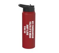 Pomeranian Tilts It's Head Dwarf Spitz Pom Dog Owner Stainless Steel Insulated Water Bottle