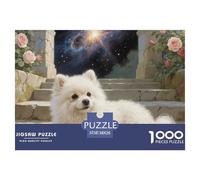PomeranianPuzzle for Adults Game 1000 Pieces Home Decoration Challenging There Are Letters on The Back 38x26cm/1000pcs