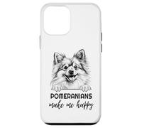 Pomeranians Make Me Happy | Funny Pomeranian Dog Lover Case for iPhone 12 mini